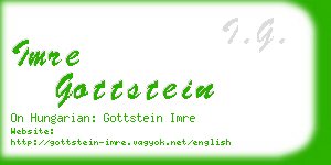 imre gottstein business card